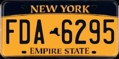 NY license plate FDA6295
