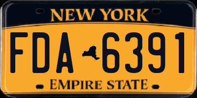 NY license plate FDA6391