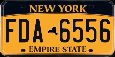NY license plate FDA6556