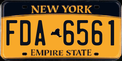 NY license plate FDA6561