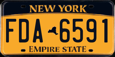NY license plate FDA6591
