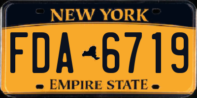 NY license plate FDA6719