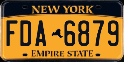 NY license plate FDA6879