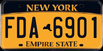 NY license plate FDA6901