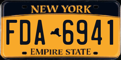 NY license plate FDA6941