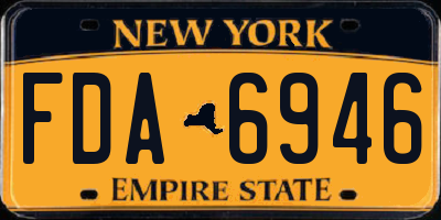 NY license plate FDA6946