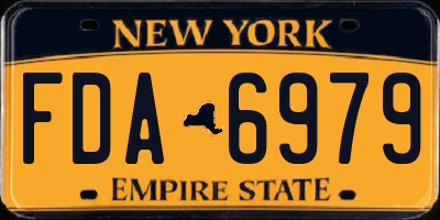 NY license plate FDA6979