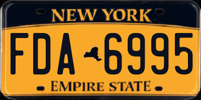 NY license plate FDA6995