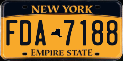 NY license plate FDA7188
