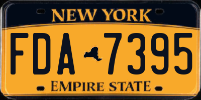 NY license plate FDA7395