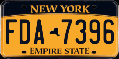 NY license plate FDA7396