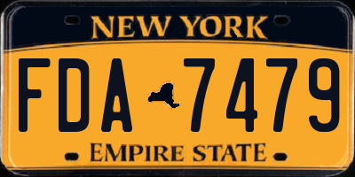 NY license plate FDA7479