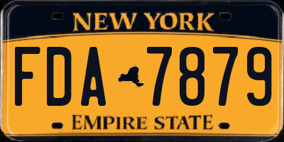 NY license plate FDA7879