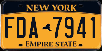 NY license plate FDA7941