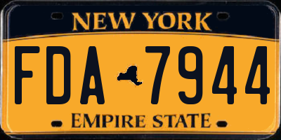 NY license plate FDA7944