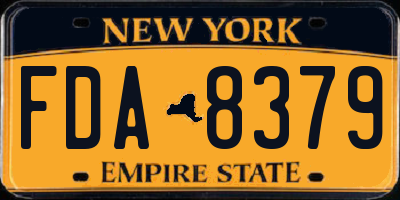 NY license plate FDA8379