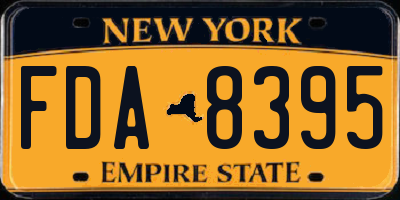 NY license plate FDA8395
