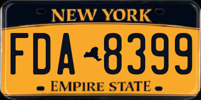 NY license plate FDA8399