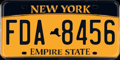NY license plate FDA8456