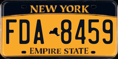NY license plate FDA8459