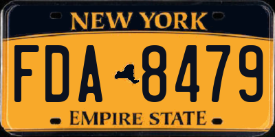 NY license plate FDA8479