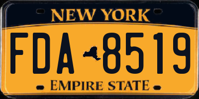 NY license plate FDA8519