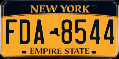 NY license plate FDA8544