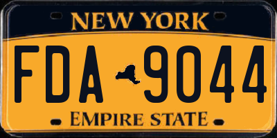 NY license plate FDA9044