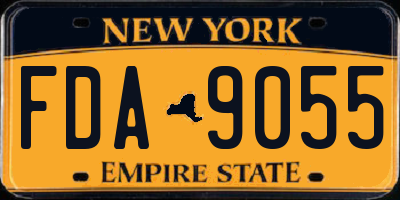 NY license plate FDA9055