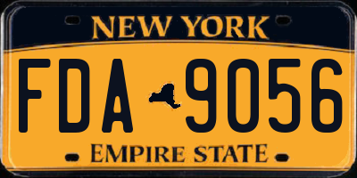 NY license plate FDA9056