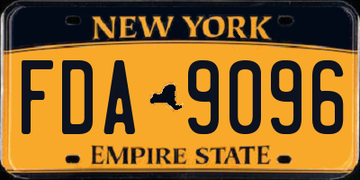 NY license plate FDA9096