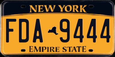 NY license plate FDA9444