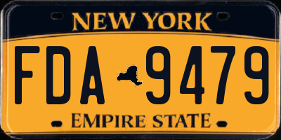 NY license plate FDA9479