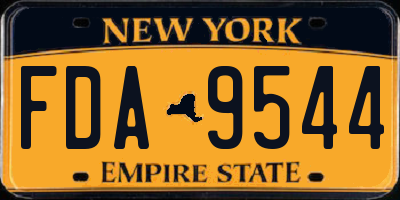 NY license plate FDA9544