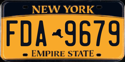 NY license plate FDA9679