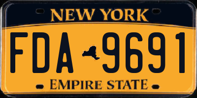 NY license plate FDA9691