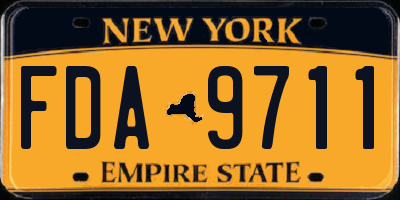 NY license plate FDA9711