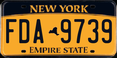 NY license plate FDA9739