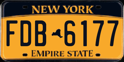 NY license plate FDB6177