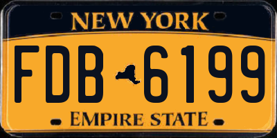 NY license plate FDB6199