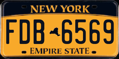 NY license plate FDB6569