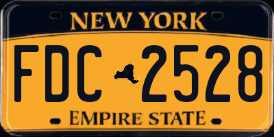 NY license plate FDC2528