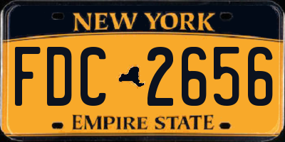 NY license plate FDC2656
