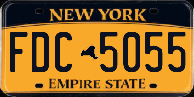 NY license plate FDC5055