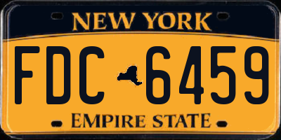 NY license plate FDC6459