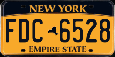 NY license plate FDC6528
