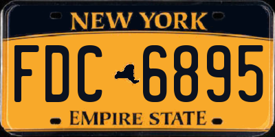 NY license plate FDC6895