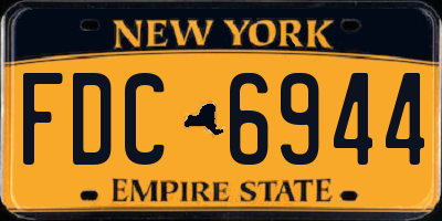 NY license plate FDC6944