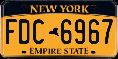 NY license plate FDC6967