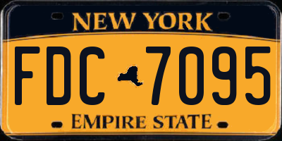 NY license plate FDC7095
